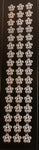 Silver Flower Rhinestone stickers