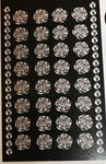 Silver Rose Rhinestone stickers
