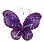 Purple 1.5" Wire Butterfly