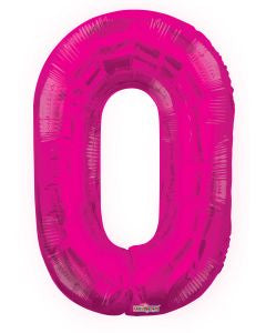 Magents pink 34" 0 to 9 Number balloons