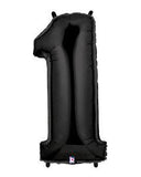 Black 34" Number balloons - Party and floral