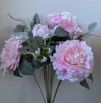 19"Pink Peony Bush - Party and floral